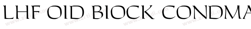 LHF OID BIOCK CONDMA字体转换